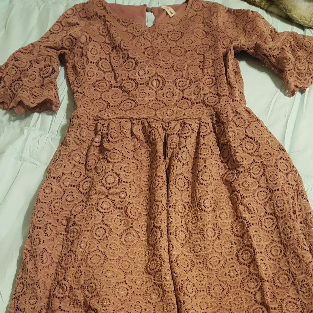 Orange Creek Crochet Dress